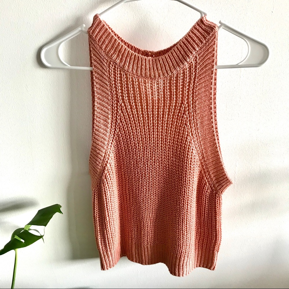 Coral Knit Top